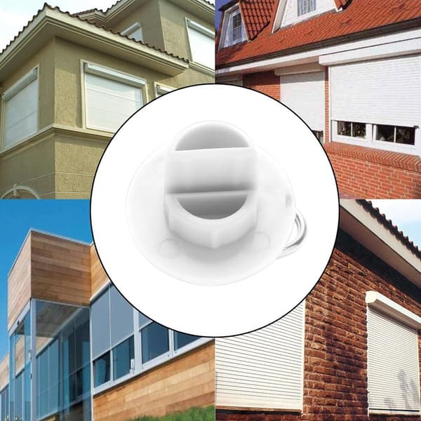 Sæt med 6 blinde endehætter, eksterne og interne rulleskodder, med plasti