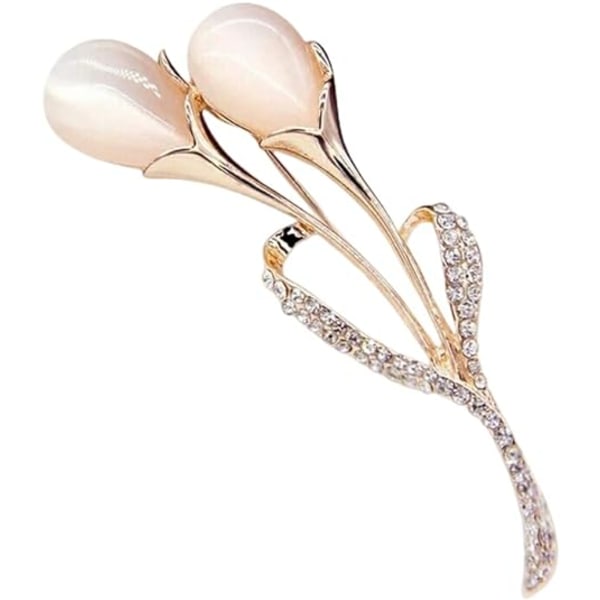 Kvinde Rose Guld Opal Calla Lily Brosche Pin Blomst Lily Opal Revers