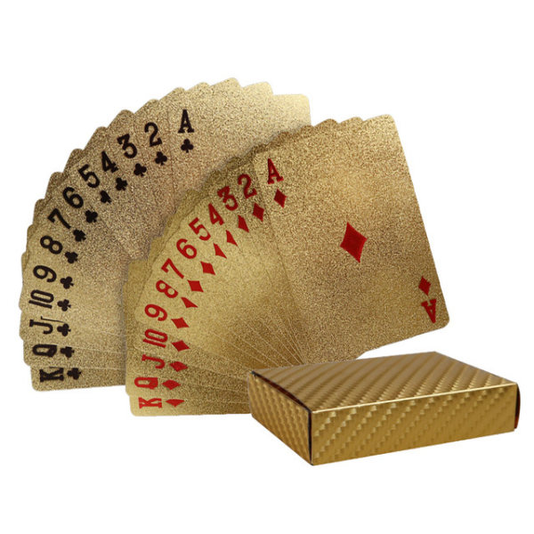 Kortstokk - Spillekort - Poker - Gull