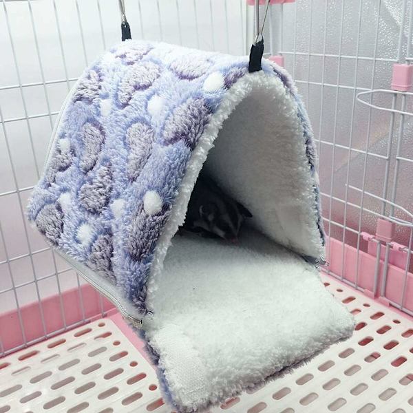 Gnagare sovande plysch litet hus hamster hängmatta leksak säng hus för marsvin