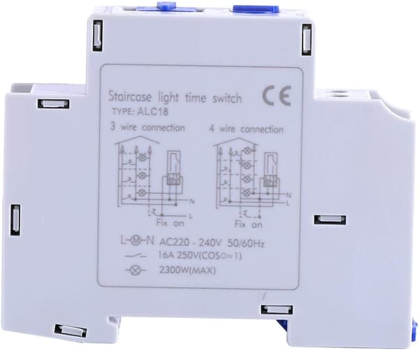 AC 220-240V Timer Switch Trappbelysning Timer kompatibel Hem Trappor Hushållsapparat Belysning Timing Switch
