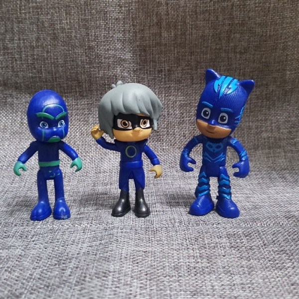 6 stk. Little Masked Man kagedekoration figurer 6 stilarter