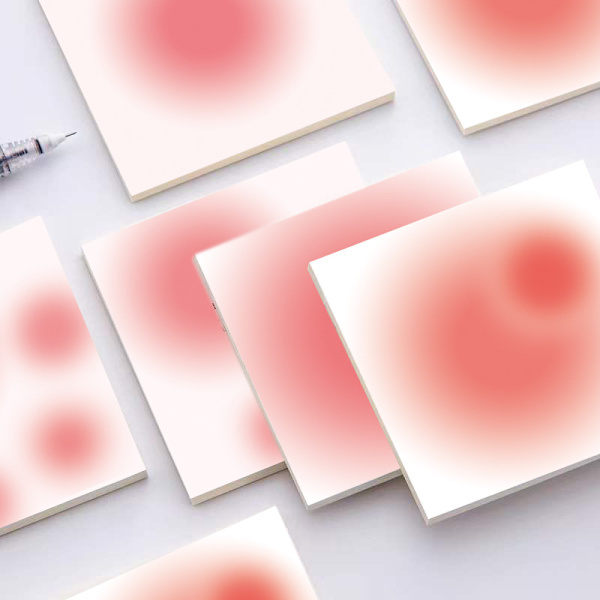 4 set pulverblush gradient brevpapper (50 ark/set)