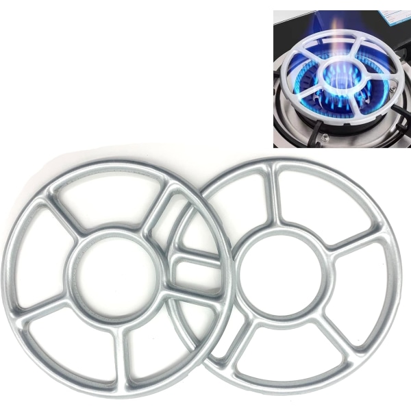 2 stk. gassredusere for plate gassredusere wokholder gasskomfyr wokholder gassring gasskomfyr gassholder (6,1 tommer/15,5 cm)