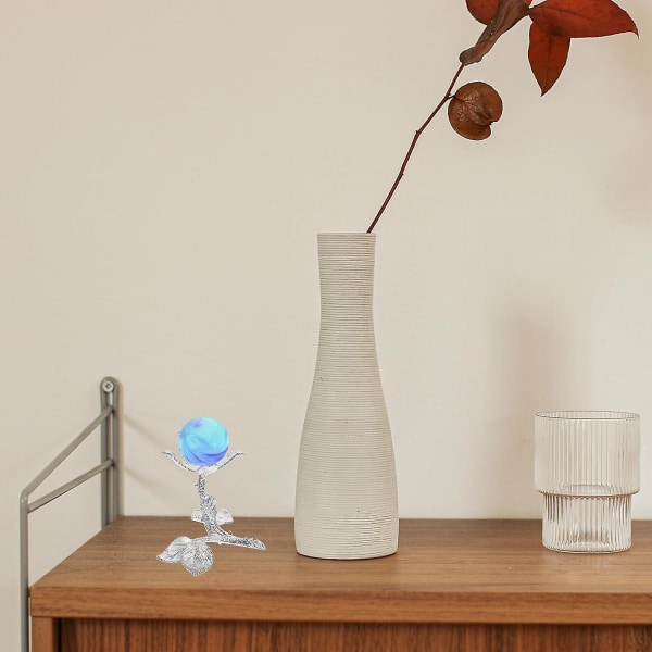 Rose Krystalboldholder Krystalbold Stativ Base Rose Blomsterformet Display Krystaller Kugleholder Dekorativ