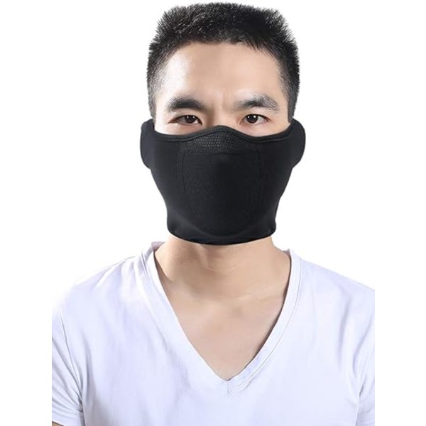 Halv skidmask vindtät ansiktsmask vinter varm öronvärmare kallt väder män
