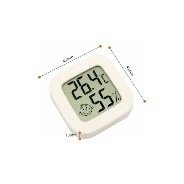 3 stk. Mini Digitalt Innendørs Termometer Hygrometer Fuktighet Temperatur LC