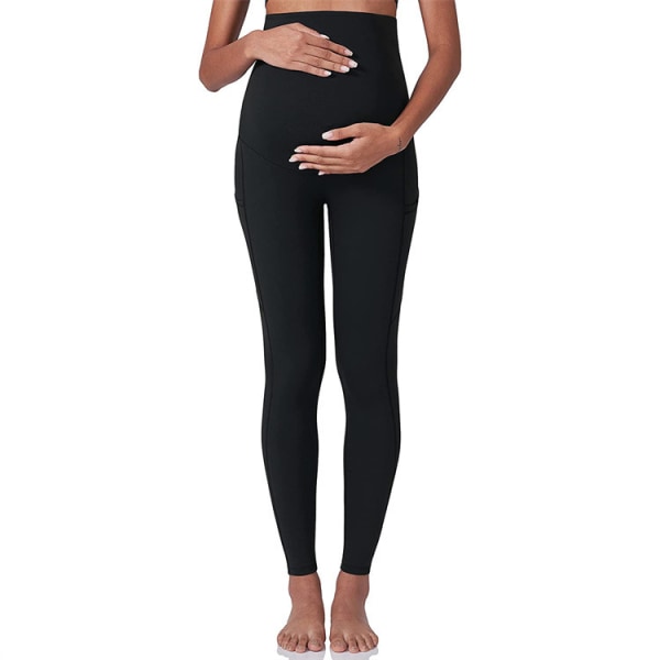 Kvinnors Gravidskapsträning Leggings över magen Graviditet Active Wear Ath