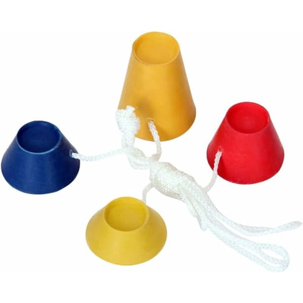 Set med 4 stk vintergolf-tees i gummi