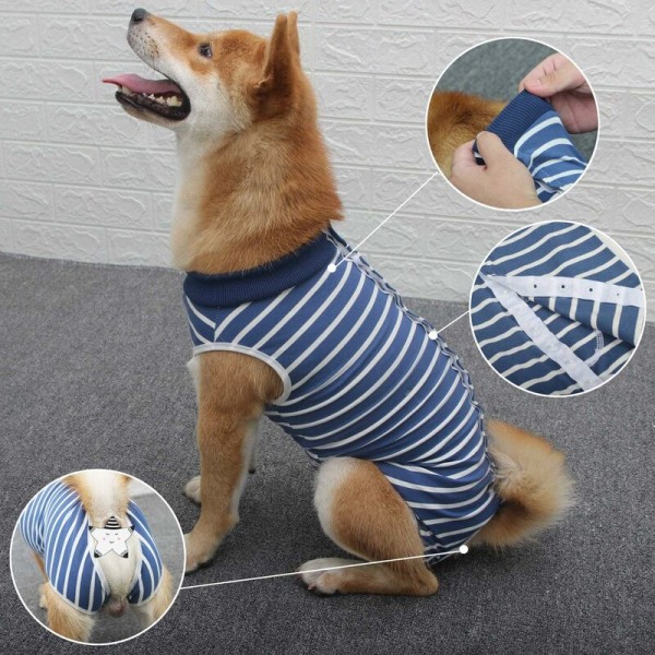 Hunde-Erholungs-Overall OP-Kleidung für Welpen Anti-Lecken Kätzchen Post-Operative Weste
