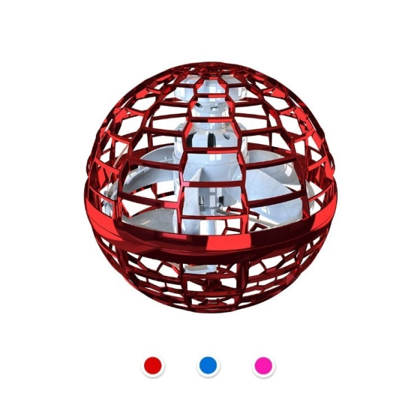 Flyvende ball, håndstyrt bumerang svevende ball, rød, 9,5*9.