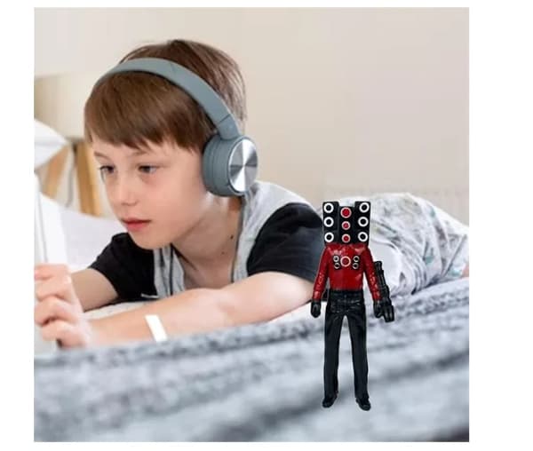 6 st Skibidi Toalett Actionfigur Set Spel Dockfigur Leksaker