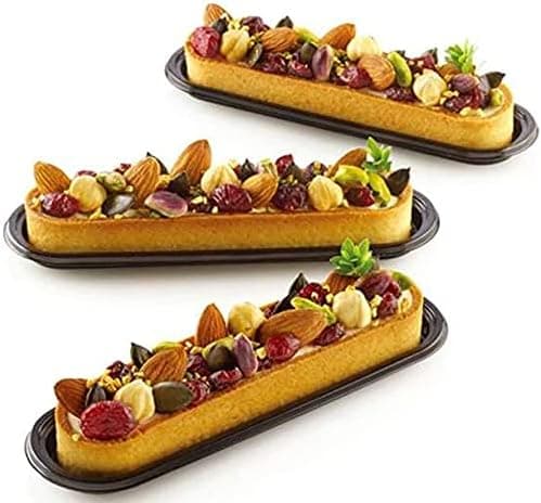 8 stk. kakeform perforert kutter oval formet mousse sirkel ring terte dekorering