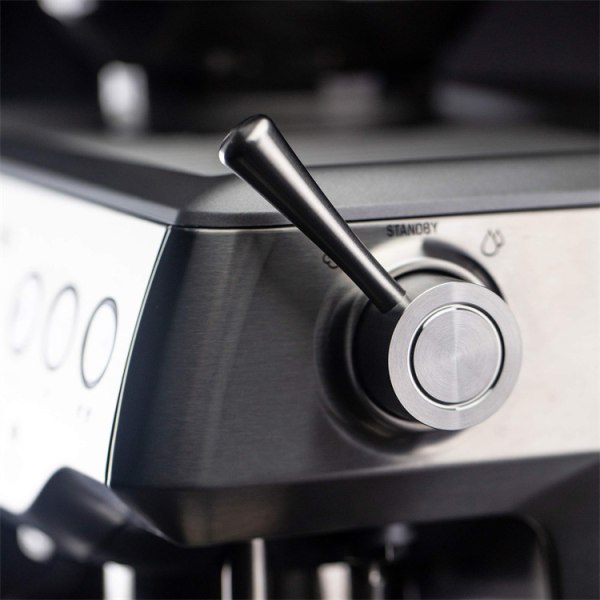 Kaffeprodukter | Ersättningsspak för espressomaskiner | Borstat silver | Passar Barista Express, Infuser, Barista Pro