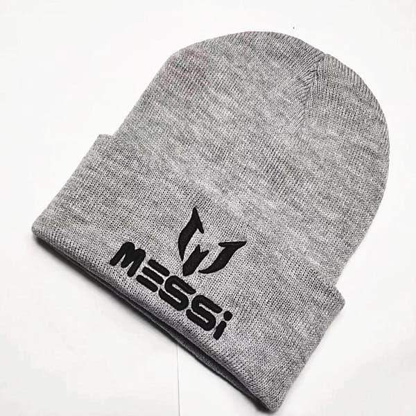 Ny Messi-fanhatt for kvinner og menn, svart/grå