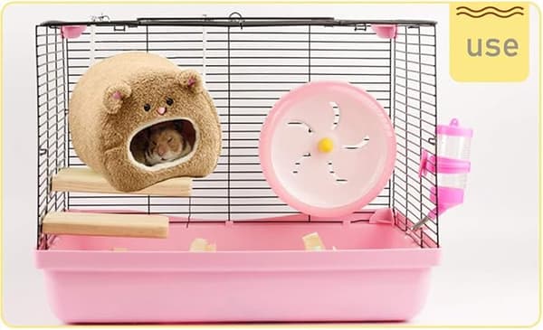 1 st Hamsterbo, Hamsterbo i fleece, Vintervarmt hus, Sovkoja för