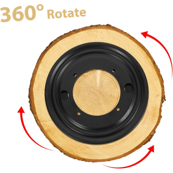 Platterbase Bytte Platterlager Tungt Dreieskive Lazy Susan Deler Husholdnings Plate Spiller Dreiesadel Jern Svart