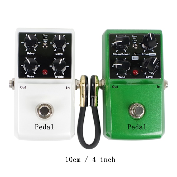 Donner 6 tum gitarr patchkabel gitarr effektpedal kablar guld 6 pack PVC