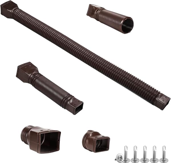 Fallrörförlängning, 2-pack flexibel infällbar hängränna Fallrörförlängning