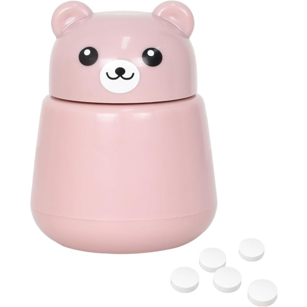 Pillerin murskain, Pillerin murskain, Manuaalinen lääkkeiden murskain, Lääkkeiden leikkuri murskain, Murskaa lääkkeet, vanhuksille ja vauvoille, lemmikkieläimille (vaaleanpunainen)