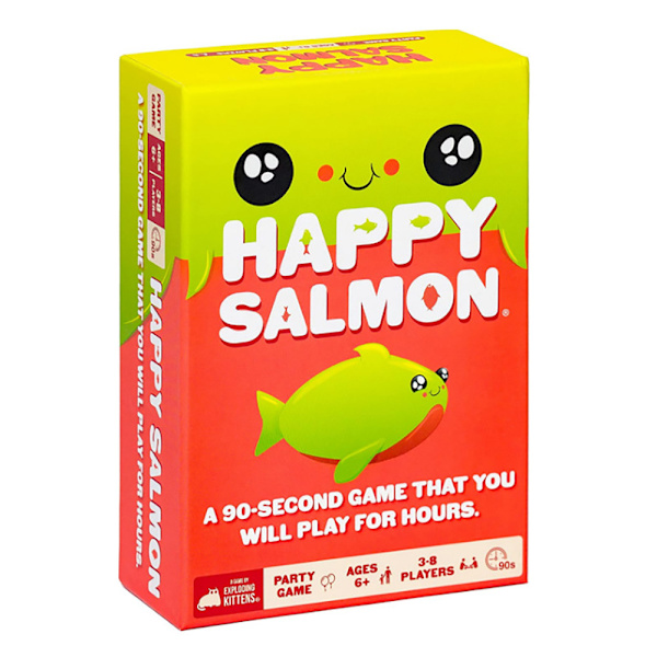 Exploding Kittens Happy Salmon perhe- ja ystäväpeli - Korttipelit