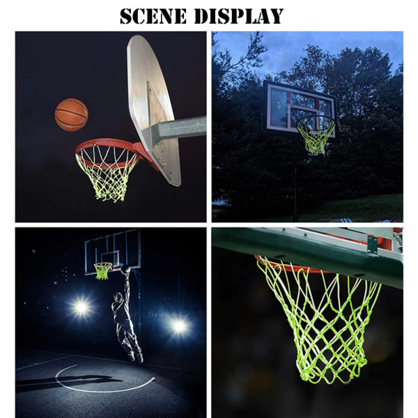 Glow-in-the-dark basketnet (45cm), basketball