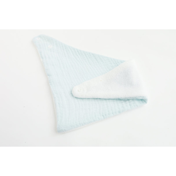 Baby Burp Cloths Gauze Cotton Bib Justerbar 2-stegs tryckknapp F