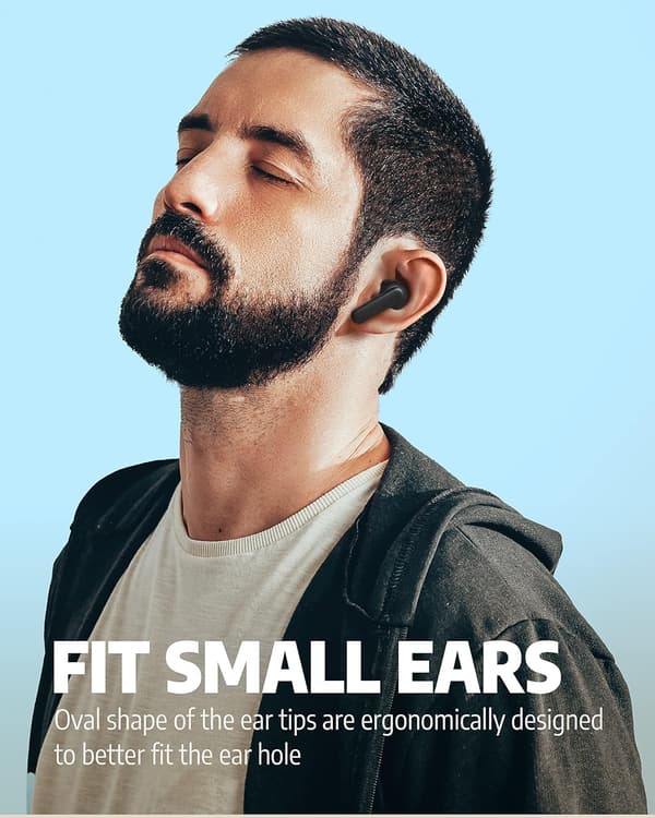 Trådløse øretelefoner til iOS- og Android-telefoner, Bluetooth 5.0 in-ear-hovedtelefoner