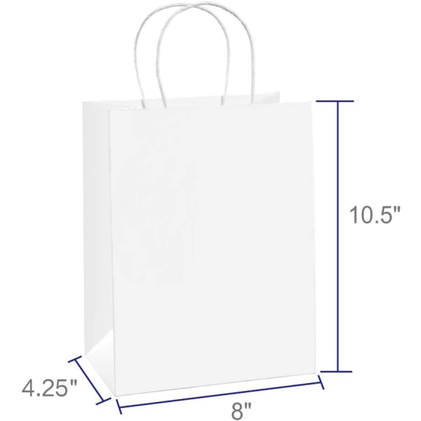 5 stk gaveposer i papir 21*11*27 cm Gaveposer, handleposer, Kraft