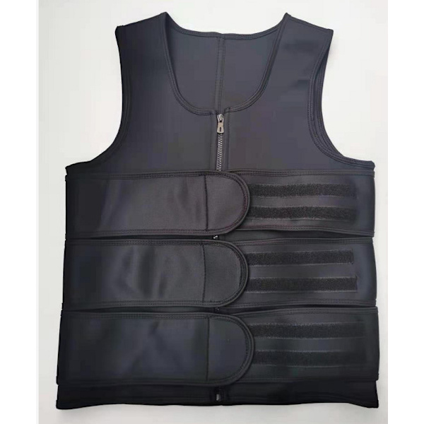Män Body Shaper Midjetränare Bastu Väst Dubbel Bälte Buk,XXL
