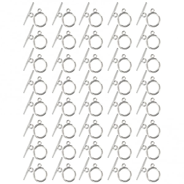Alloy OT Buckle 40 sett for DIY smykkesett armbånd og halskjeder