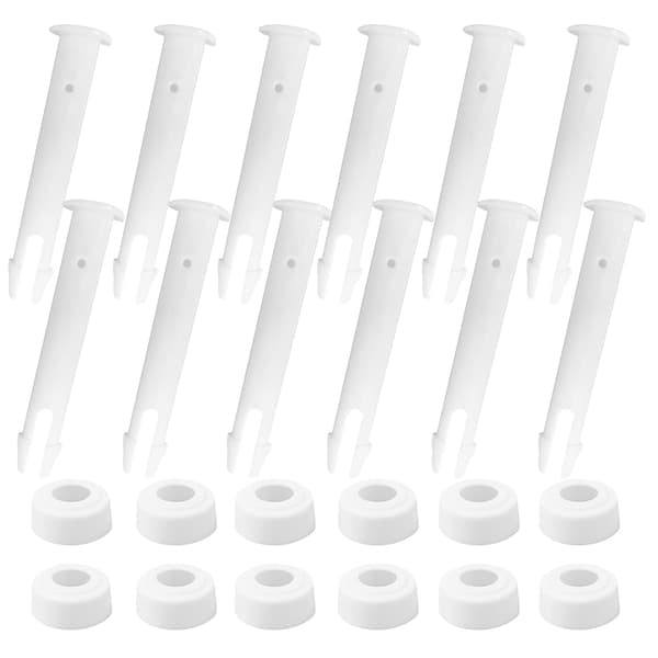 12 st poolpinnar, poolpinnar ersättningsstift, plastpoolkopplingar, plaststift, poolkopplingar, poolramstift, poolkopplingsstift (12 st)