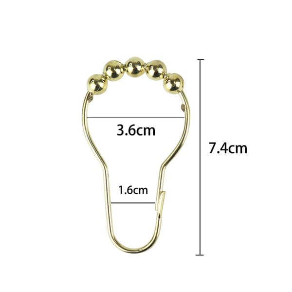 4 stk. dusjforhengringer kroker, dusjforhengring kompatibel dørgardin, vindusgardin