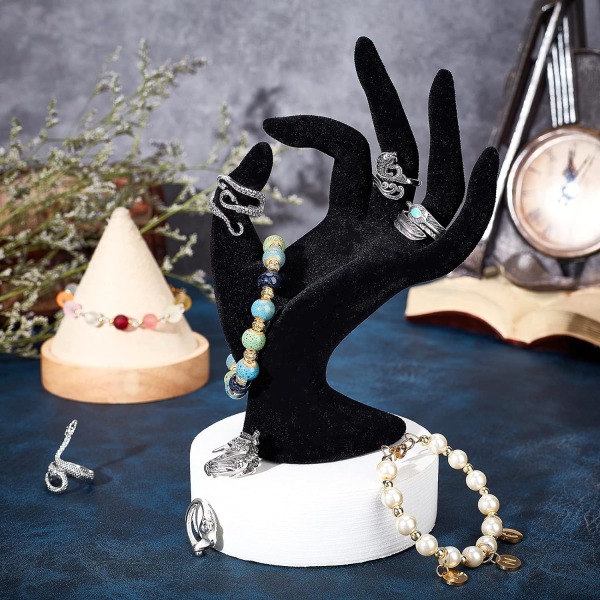 Hand Smyckes Display Stativ, OK Form Hand Ring Hållare Mannequin Hand Display Smyckes Display Stativ för Ring Armband Smycken Display Retail Hem Organisation