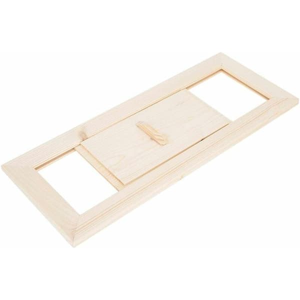 Luftventil, Saunarom Saunarom Luftventil Panel Luftventil Gitter Sauna Utstyr Tilbehør Ventilasjon Utskiftningstilbehør 34X13.5cm——