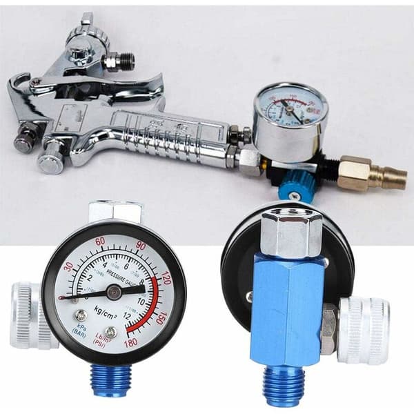 1/4” Lufttryksregulator, Lufttryksregulator til sprøjtepistol, Malingspistol, Trykregulatorventil, Trykregulatorventil, Adgang