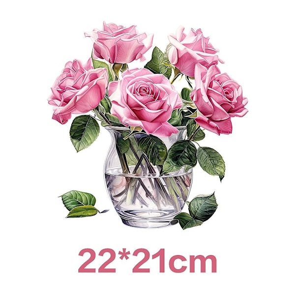 Overføringspapir - Rose Delight - Romantisk lykke - 10-pakning