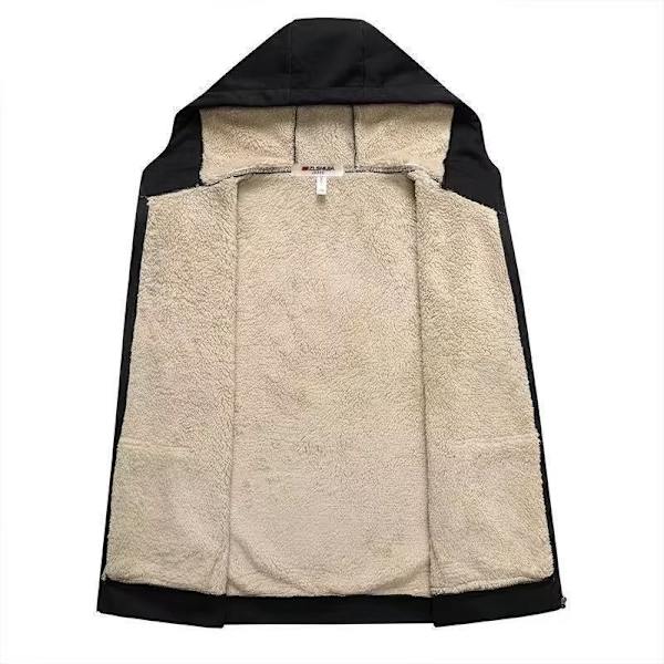 Hoodies til kvinder Vinter Fleece Sweatshirt - Full Zip Up Tyk Sherpa Foret
