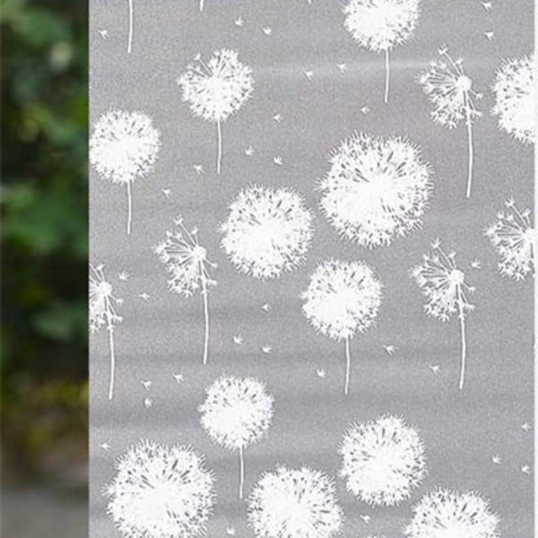 Blackout Privacy Window Film, Dandelion Electrostatic Window Film, 60*100CM