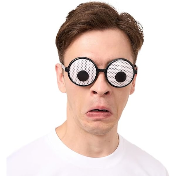 3-pack Roliga Halloween Skakande Glasögon Ögonbollsglasögon för Barn Män Kvinnor Roliga Rekvisita