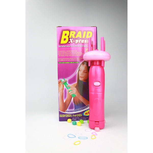 Praktisk DIY fletningsværktøj til pigefrisure Twist Braid, Pink