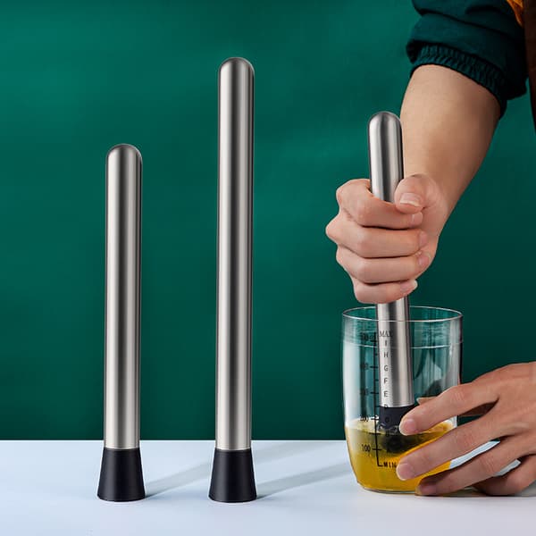 8\" Lange rustfrie stål cocktail muddlere
