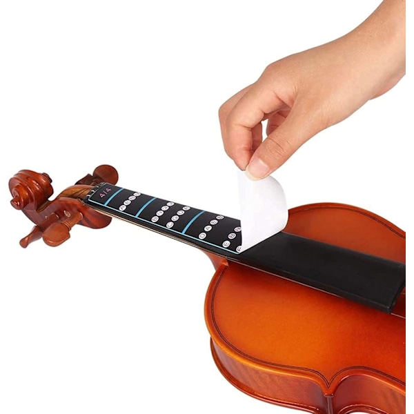10 stk. Violin Fingerbræt Sticker, 4/4 Violin Mærker, Farverige Violin Fingerbræt Mærker til Begyndere Violinøvelse Begynder Tilbehør