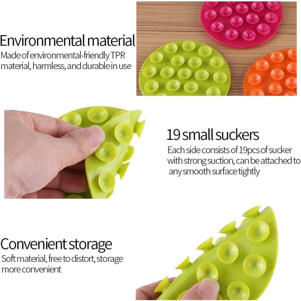 (Pack med 3) Creative Barnservis Sucker Baby Kids Magic Suction Ma