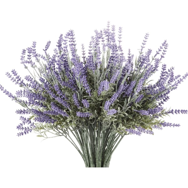 Keinotekoinen laventeli 4-osainen nippu – eläviä tekosilkkikasveja askarteluun