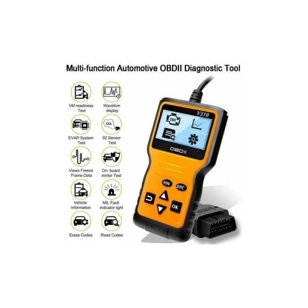 OBD2-skanner Universell OBD II-skanner Bilskanner för motorfelkoder C