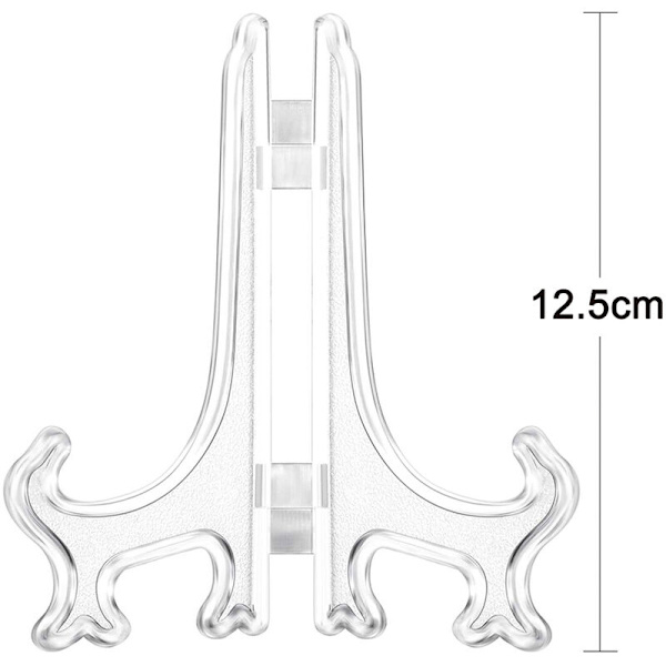 Set med 12 plaststafflier, tallrikshållare, tallriksställ, hopfällbara tallriksdisplayer, displayställ för visning av samlarplattor, skålställ, böcker, som