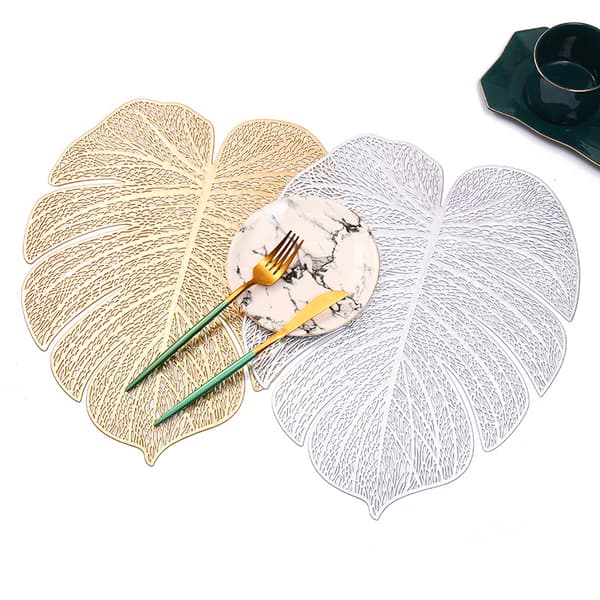 Plassmatte, 4-pak Turtle Leaf Plassmatte PVC Plassmatter Hul Tab