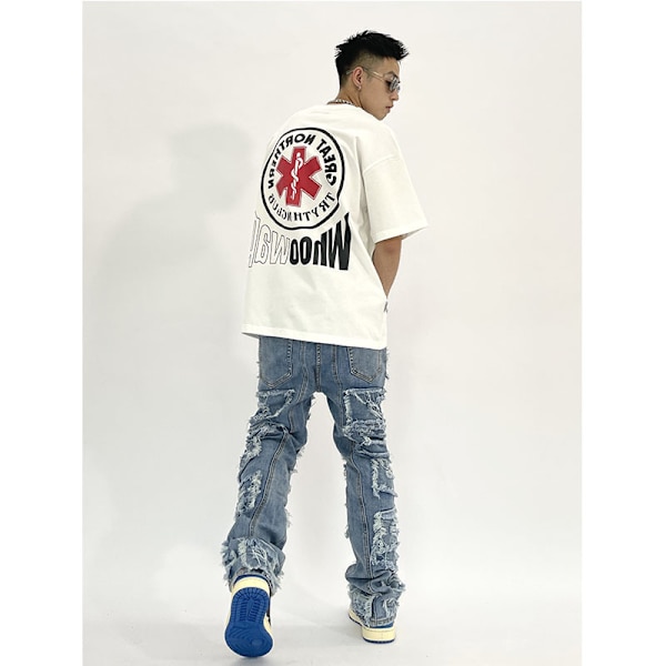 Denim Indigo Distressed 2xl