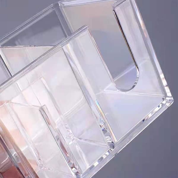Makeup-förvaringslåda Makeup Remover Holder 4 rutnät Transparent Acr